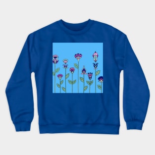 Simple Garden Flowers Crewneck Sweatshirt